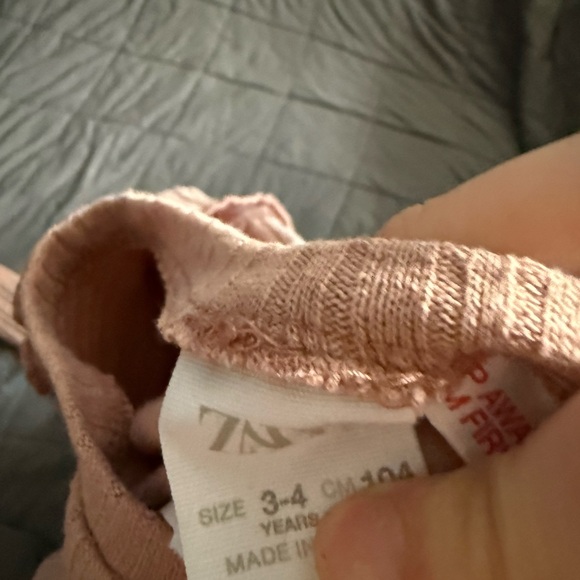 Zara Pink Ribbed bodysuit - Picture 2 of 2
